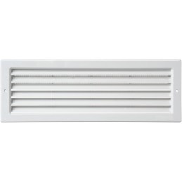 Griglia rettangolare da incasso in PP bianco 370×130mm