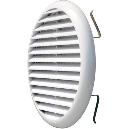 Griglia tonda con molle in PP bianco Ø160mm