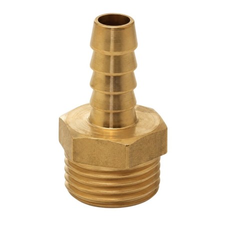 Raccordo portagomma maschio GPL 1/2 x 10 mm in ottone