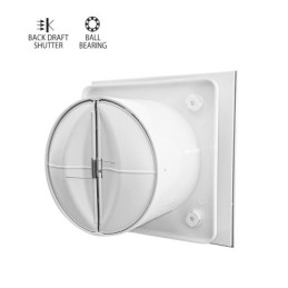 Aspiratore da bagno con frontale in vetro 100mm 12W