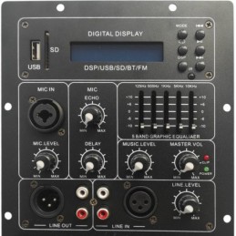 Modulo amplificatore 250W per casse acustiche con Bluetooth/Radio FM ed effetti DSP
