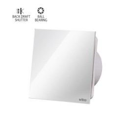 Aspiratore da bagno con frontale in vetro 120mm 15W