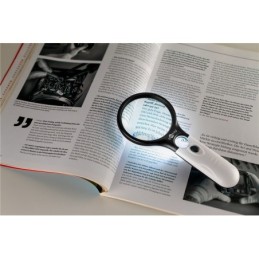 Lente di ingrandimento con LED 2x-12x
