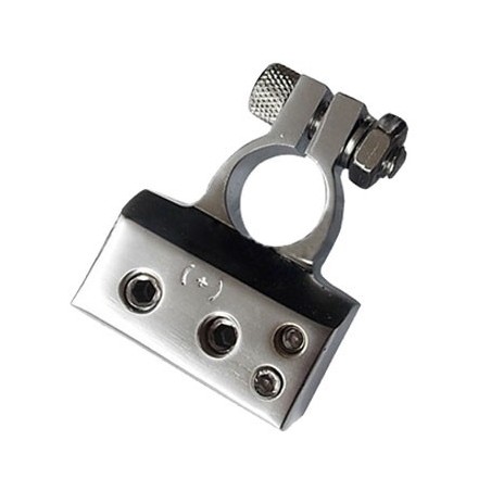 Morsetto batteria polo positivo cromato