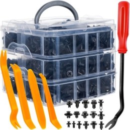 Set di rivetti in plastica per auto 620 pezzi