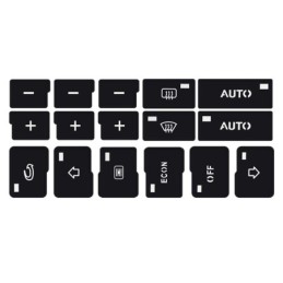 Adesivi per Riparazione Pulsanti Clima Audi A4/B6/B7 (2000-2004) - 2 Pezzi