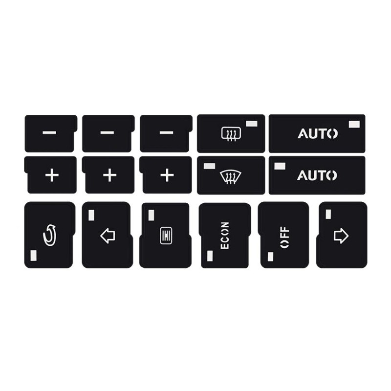 Adesivi per Riparazione Pulsanti Clima Audi A4/B6/B7 (2000-2004) - 2 Pezzi