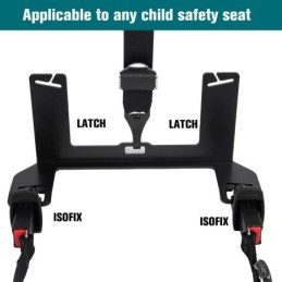 Kit Staffa ISOFIX Universale Estesa - Interfaccia Ancoraggio per Seggiolino Auto