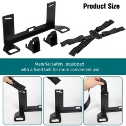 Kit Staffa ISOFIX Universale Estesa - Interfaccia Ancoraggio per Seggiolino Auto