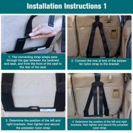 Kit Staffa ISOFIX Universale Estesa - Interfaccia Ancoraggio per Seggiolino Auto
