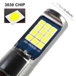 Coppia lampade H3 24 LED SMD-3030 per fendinebbia auto – 12-24 V 10.5 W