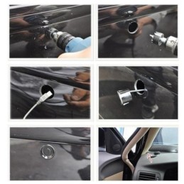 Kit sensori di parcheggio automatici con 4 sensori elettromagnetici nero