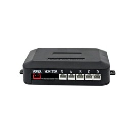 Kit sensori di parcheggio automatici con 4 sensori elettromagnetici nero