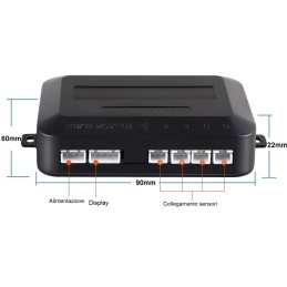 Kit 4 sensori di parcheggio con display