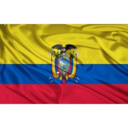 Bandiera di Stato e Militare Ecuador 200x400 cm