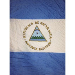 Bandiera Nazionale di Stato e da guerra Repubblica del Nicaragua 200x400cm