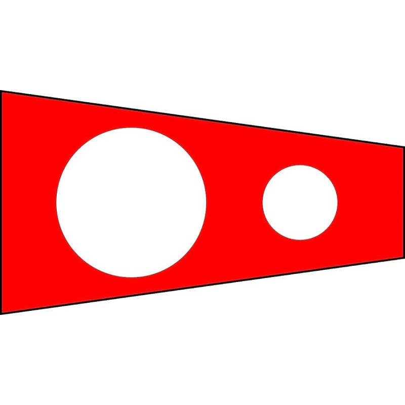 Bandiera nautica di segnalazione "Corpen" 50x170cm