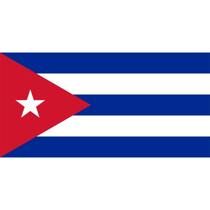 Bandiera Nazionale di Stato e da guerra Cuba 200x400cm