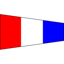 Pennello di segnalazione numerica "3" Terrathree 100x340cm