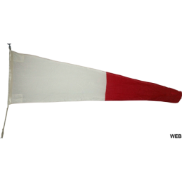 Bandiera Triangolare Segnalazione Nautica Interrogativa 340x100x30cm