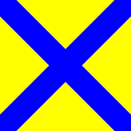 Bandiera numerica segnalazione nautica "5" 150x180cm