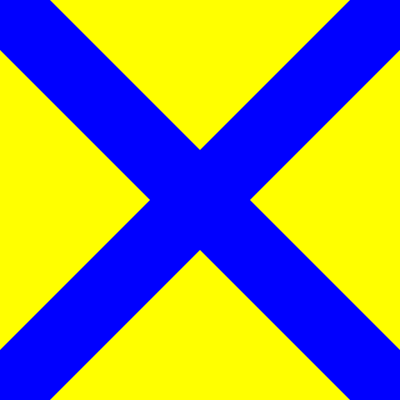 Bandiera numerica segnalazione nautica "5" 150x180cm