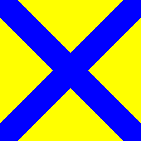 Bandiera numerica segnalazione nautica "5" 150x180cm