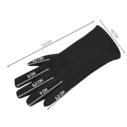 Guanti touchscreen neri con copertura termica in tessuto rimovibile taglia unica Unisex