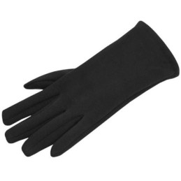 Guanti touchscreen neri con copertura termica in tessuto rimovibile taglia unica Unisex