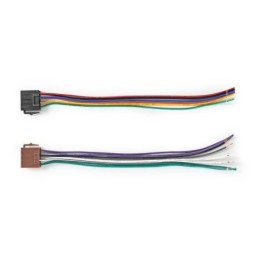 Cavo ISO Standard Connettore radio-2x Connettore per Auto 0,15m