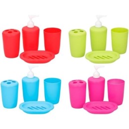 Set da bagno 4 pezzi vari colori