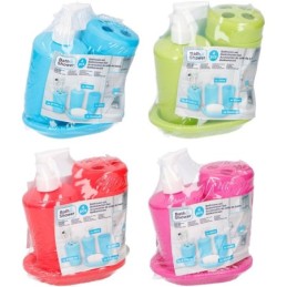 Set da bagno 4 pezzi vari colori