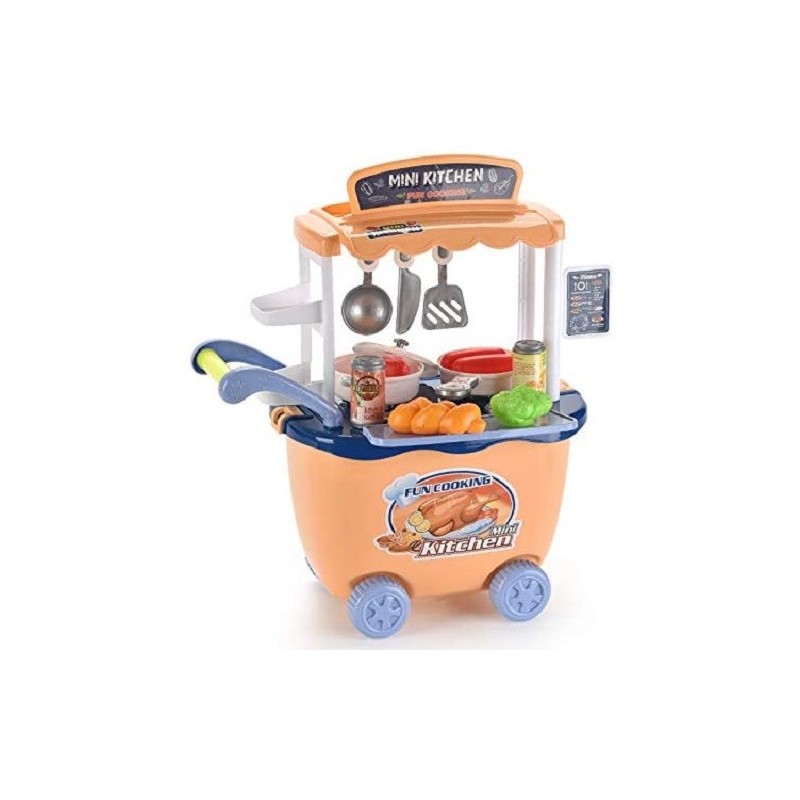 Carrello da gioco mini cucina 28 pezzi