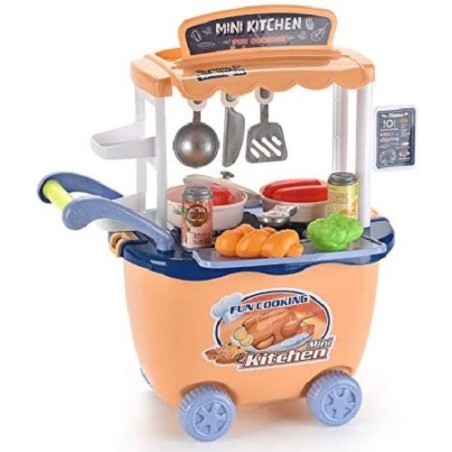 Carrello da gioco mini cucina 28 pezzi