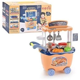 Carrello da gioco mini cucina 28 pezzi