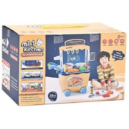 Carrello da gioco mini cucina 28 pezzi