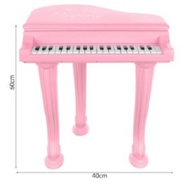 Tastiera elettronica rosa per bambini con microfono e ingresso AUX 3.5mm per telefono