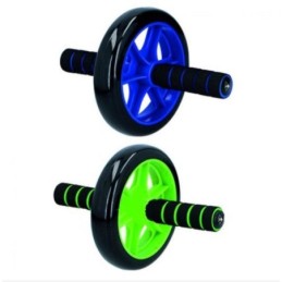 Rullo a ruota singola per allenamento addominali diametro 28cm vari colori Dunlop