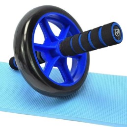 Rullo a ruota singola per allenamento addominali diametro 28cm vari colori Dunlop