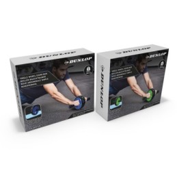 Rullo a ruota singola per allenamento addominali diametro 28cm vari colori Dunlop