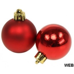 Palline natalizie 3cm lucide/opache color rosso confezione da 15 Christmas Gifts