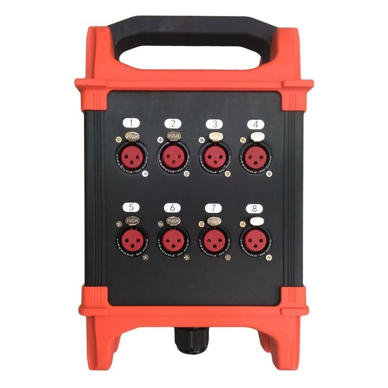 Ciabatta da palco 8 canali XLR