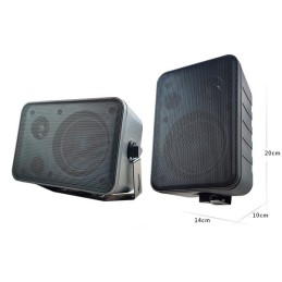 Altoparlante da parete nero 4" 20W 8 Ohm HY-321