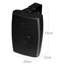Altoparlante da parete nero 40W 6" 8 Ohm HY-313