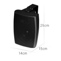 Altoparlante da parete nero 4" 20W 8 Ohm HY-311