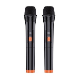 Cassa acustica portatile con tracolla 2x6.5" 30W Luce LED Bluetooth/USB/Scheda SD KSC-1001