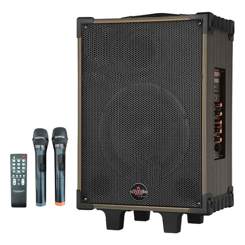 Cassa acustica portatile ricaricabile trolley 12" 80W Bluetooth/SD/USB