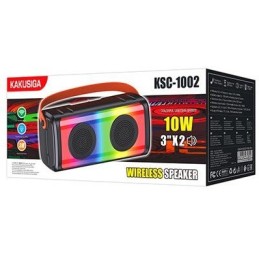 Cassa acustica ricaricabile luce LED Bluetooth/SD/USB/AUX 3" 10W KSC-1002
