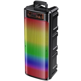 Cassa acustica ricaricabile 2x8" 30W Bluetooth/USB/AUX/SD con microfono KK-8202