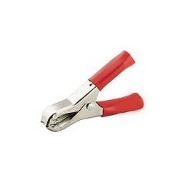 Pinza per batterie manici isolati 30A rossa
